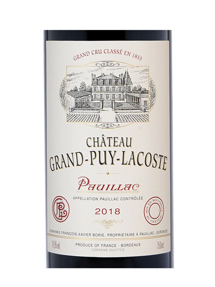 Ch.Grand Puy Lacoste 2018 ex-ch - 3bots