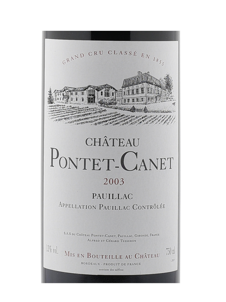 Ch.Pontet Canet 2003 - 3bots