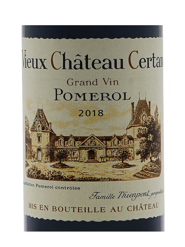 Vieux Chateau Certan 2018 ex-ch - 6bots