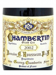 Armand Rousseau Chambertin Grand Cru 2002 - 6bots