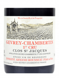 Armand Rousseau Gevrey Chambertin Clos St Jacques 1er Cru 2012 - 3bots