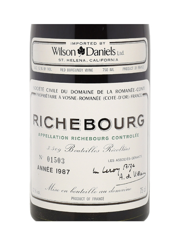 DRC Richebourg Grand Cru 1987 - 3bots