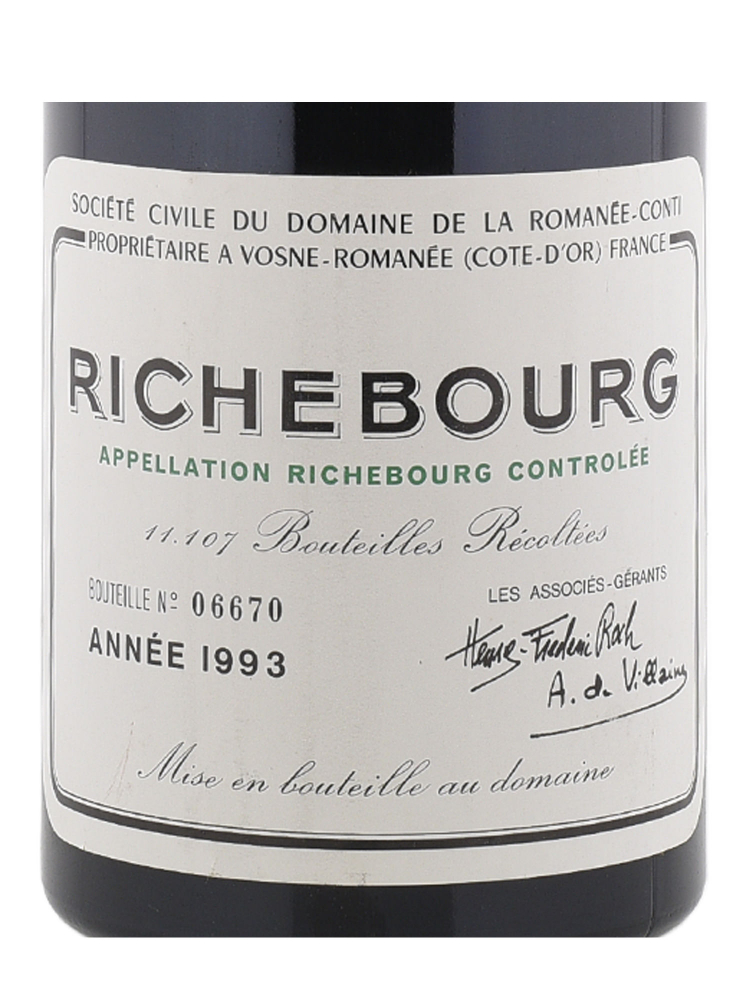 DRC Richebourg Grand Cru 1993 - 6bots