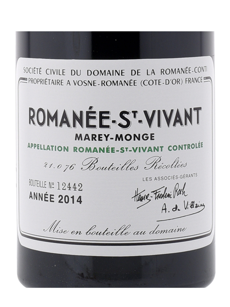 DRC Romanee St Vivant Grand Cru 2014 ex-do - 3bots