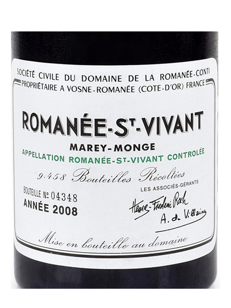 DRC Romanee St Vivant Grand Cru 2008 ex-do - 3bots