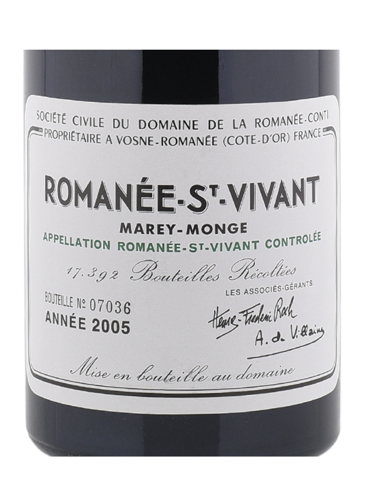 DRC Romanee St Vivant Grand Cru 2005 - 6bots