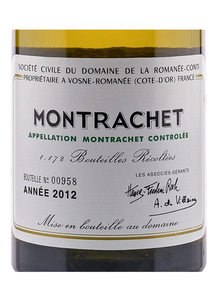 DRC Montrachet Grand Cru 2012 ex-do