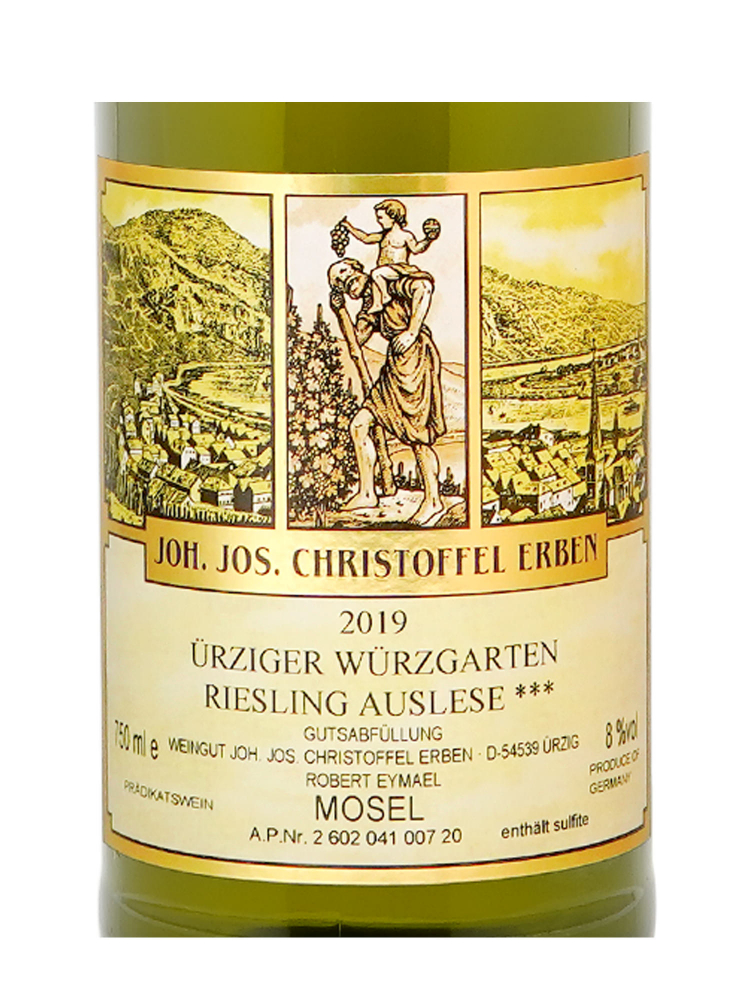 Joh Jos Christoffel Uerziger Wuerzgarten Riesling Auslese*** 2019 - 3bots