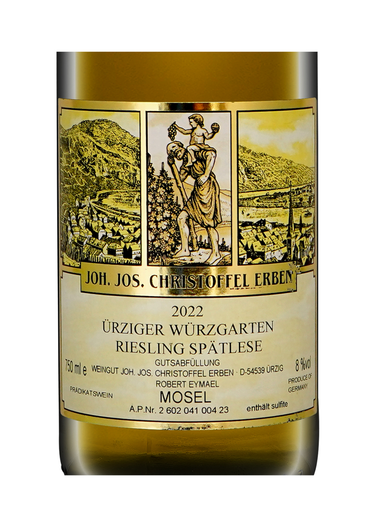 Joh Jos Christoffel Uerziger Wuerzgarten Riesling Spatlese 2022