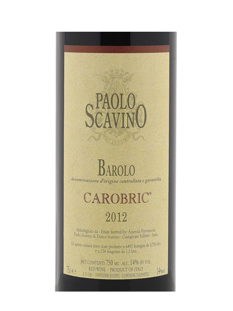 Paolo Scavino Barolo Carobric 2012 - 6bots