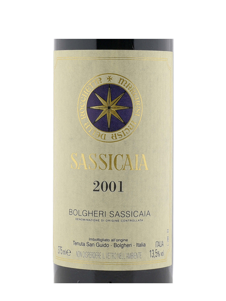 Sassicaia Vino Da Tavola 2001 375ml - 3bots