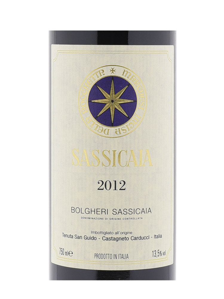 Sassicaia Vino Da Tavola 2012 - 6bots