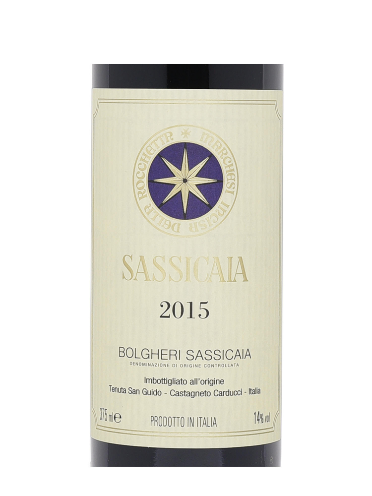 Sassicaia Vino Da Tavola 2015 375ml - 3bots