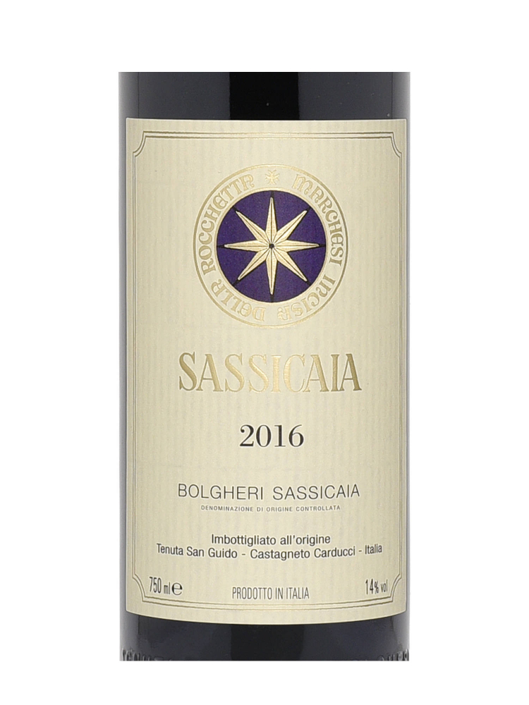 Sassicaia Vino Da Tavola 2016 - 6bots