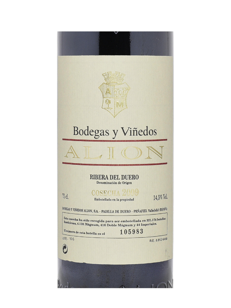 Bodegas y Vinedos Alion 2009 - 6bots