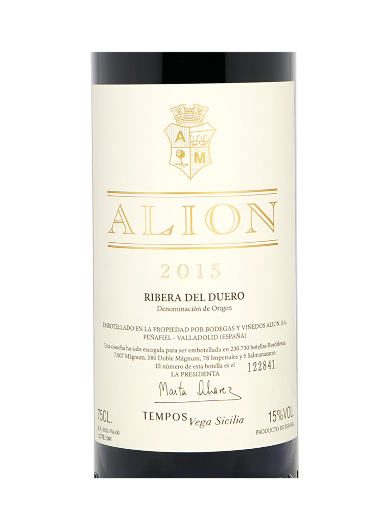 Bodegas y Vinedos Alion 2015 - 3bots