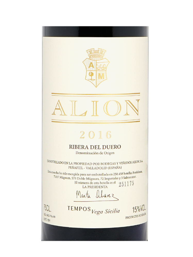 Bodegas y Vinedos Alion 2016 - 3bots