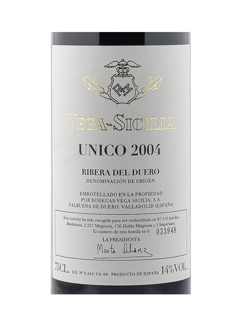 Vega Sicilia Unico Reserva 2004 - 3bots