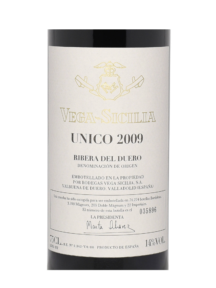 Vega Sicilia Unico Reserva 2009 - 3bots