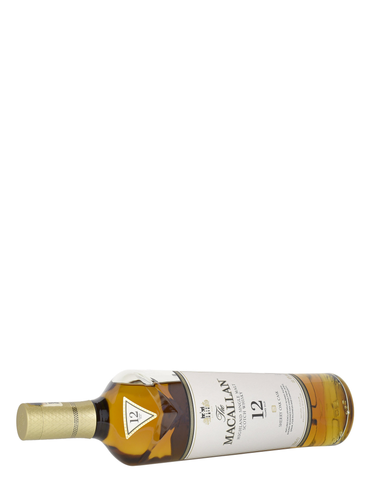 Macallan  12 Year Old Sherry Oak Single Malt 700ml w/box - 3bots