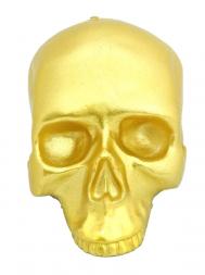 Modern Alchemy Candle Memento Mori 1516 Skull Medium Gold Mettalic