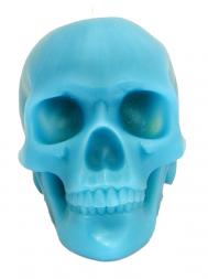 Modern Alchemy Candle Memento Mori 9001B Skull with Mandible Blue