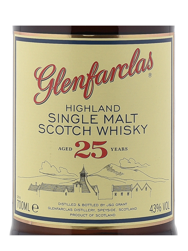 Glenfarclas  25 Year Old Single Malt Whisky 700ml w/cylinder