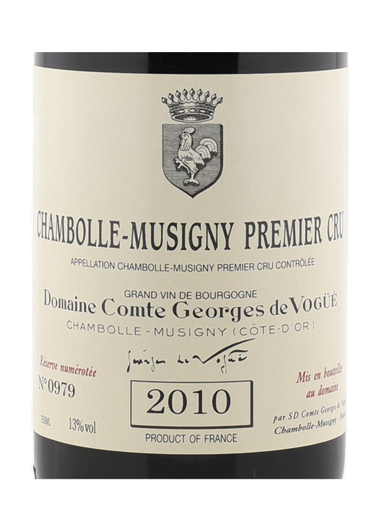 Comte Georges de Vogue Chambolle Musigny 1er Cru 2010 - 6bots