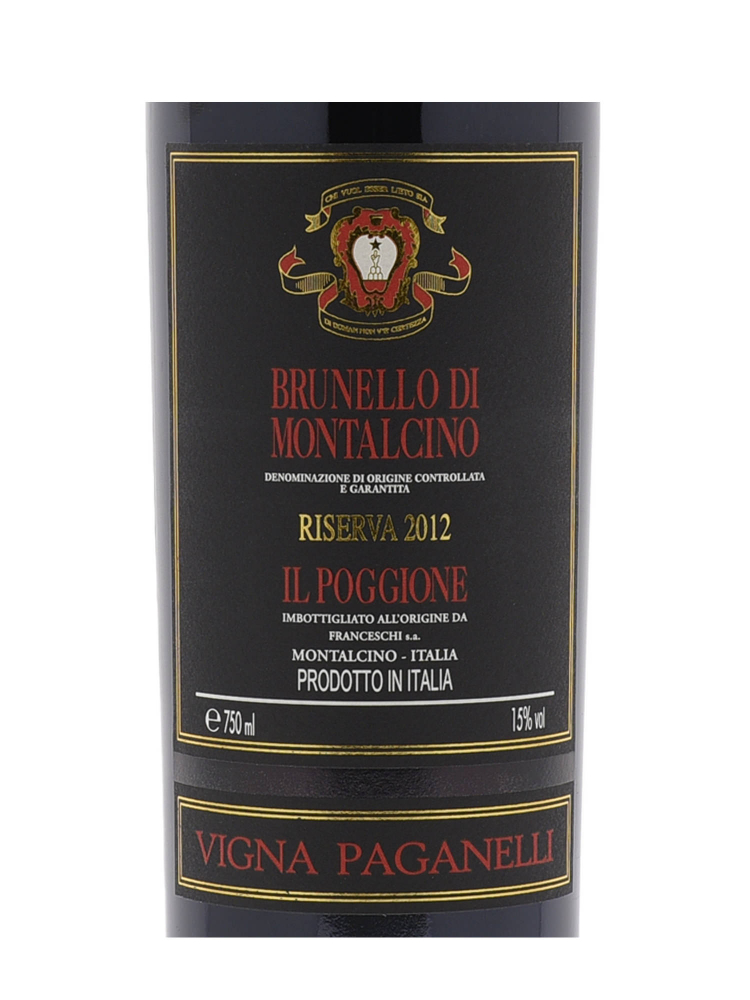 Il Poggione Brunello di Montalcino Riserva Vigna Paganelli 2012 - 3bots