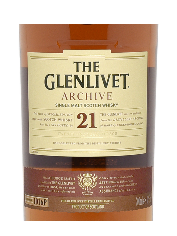 Glenlivet  21 Year Old Archive Single Malt Whisky 700ml w/box