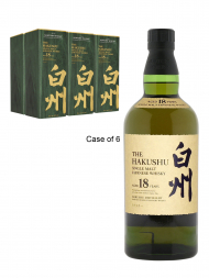 Hakushu  18 Year Old Single Malt Whisky 700ml w/box - 6bots