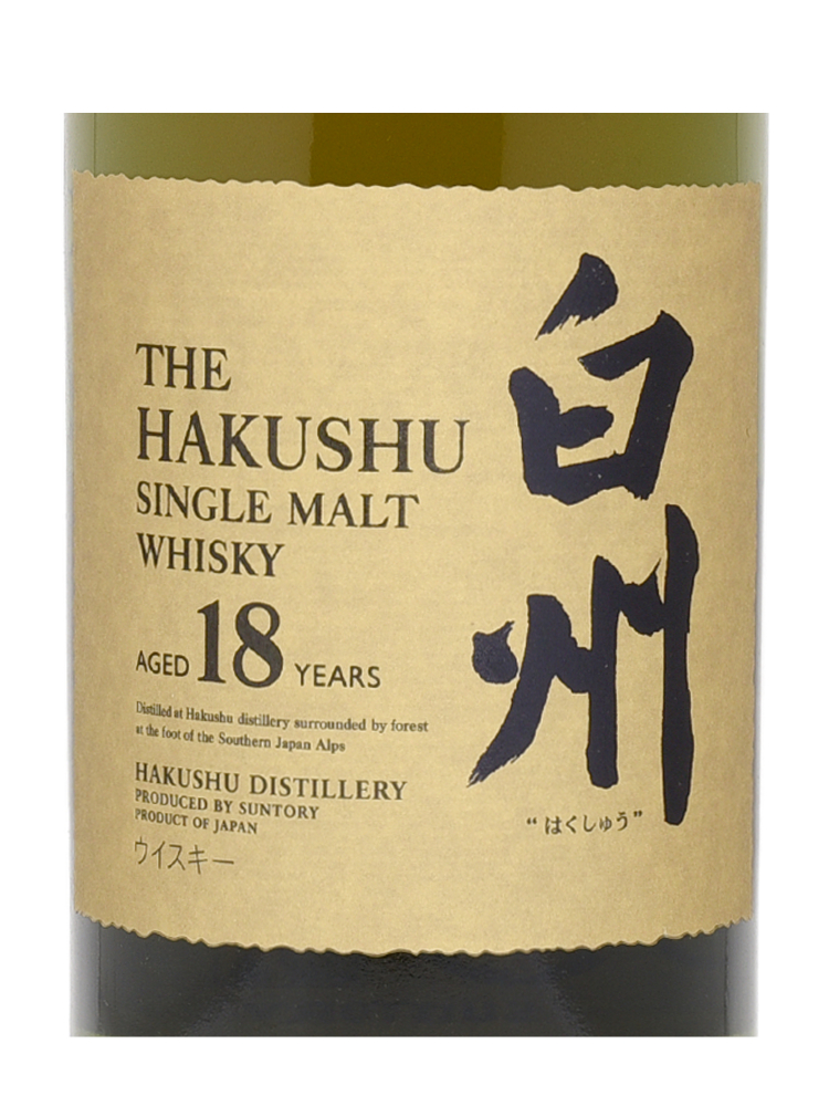 Hakushu  18 Year Old Single Malt Whisky 700ml no box