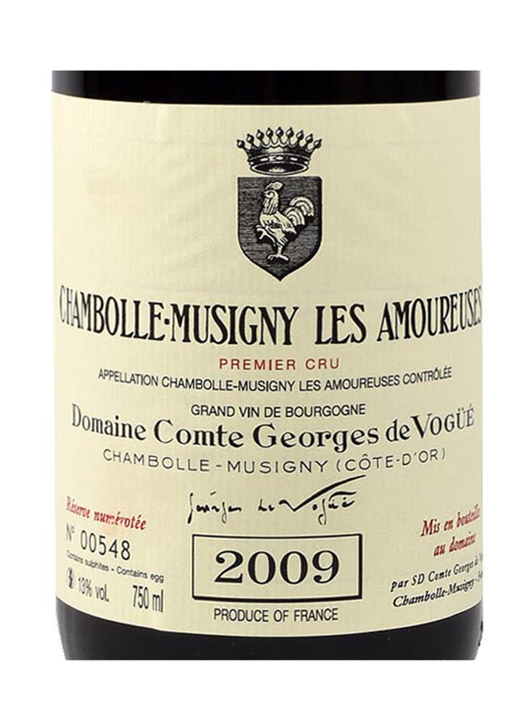 Comte Georges de Vogue Chambolle Musigny Les Amoureuses 1er Cru 2009 - 3bots