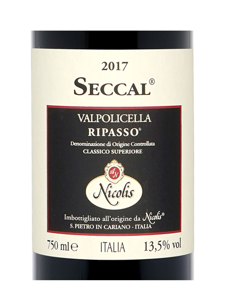 Nicolis Angelo Seccal Valpolicella Classico Superiore Ripasso 2017 - 3bots