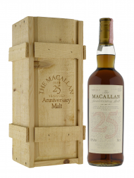 Macallan 1975 25 Year Old Anniversary Malt (Bottled 2000) Single Malt 700ml w/wooden box
