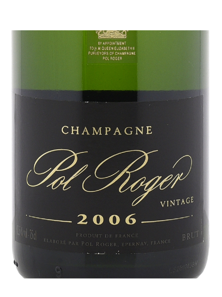 Pol Roger Brut 2006 w/box - 3bots