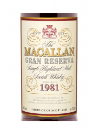 Macallan 1981 18 Year Old Gran Reserva (Bottled 1999) Single Malt 700ml w/wooden box