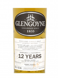 Glengoyne  12 Year Old Single Malt Whisky 700ml w/cylinder - 3bots