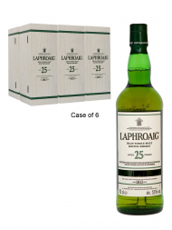 Laphroaig  25 Year Old Single Malt Whisky (Edition 2018) 700ml w/box - 6bots