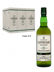 Laphroaig  25 Year Old Single Malt Whisky (Edition 2019) 700ml w/box - 6bots