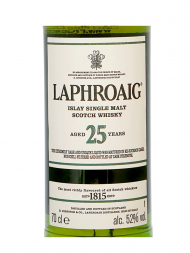 Laphroaig  25 Year Old Single Malt Whisky (Edition 2018) 700ml w/box - 3bots