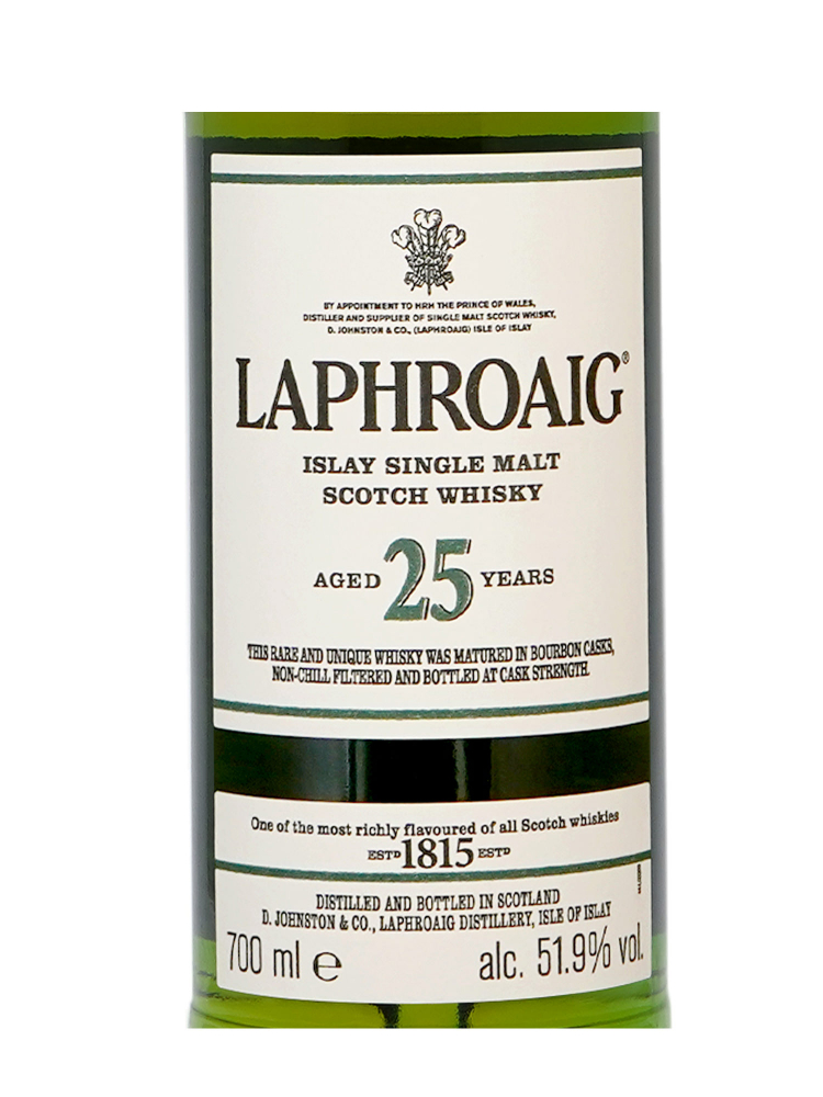 Laphroaig  25 Year Old Single Malt Whisky (Edition 2021) 700ml w/box - 3bots