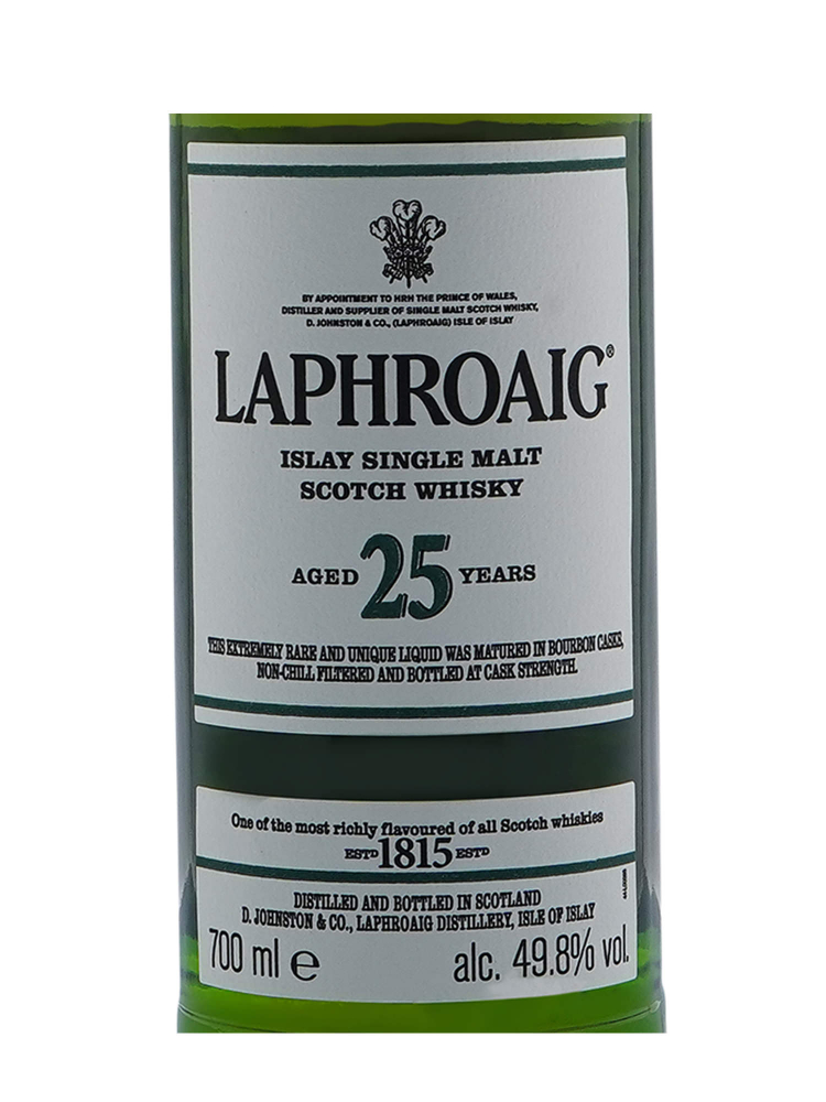 Laphroaig  25 Year Old Single Malt Whisky (Edition 2020) 700ml w/box - 3bots