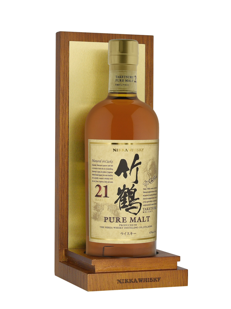 Nikka Taketsuru 21 Year Old Pure Malt Whisky 700ml w/wooden box - 3bots