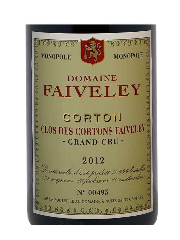 Faiveley Corton Clos des Cortons Grand Cru 2012 - 6bots