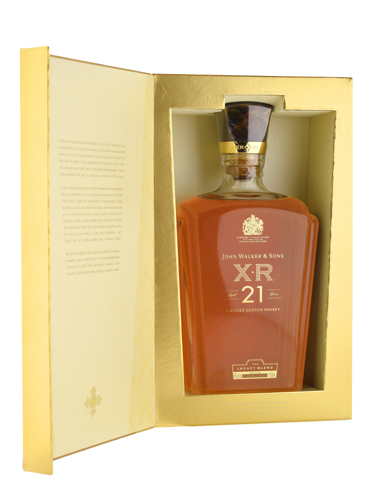 Johnnie Walker 21 Year Old XR Blended Whisky 750ml w/box - 3bots