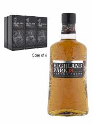 Highland Park  18 Year Old Viking Pride Single Malt Whisky 700ml w/box - 6bots