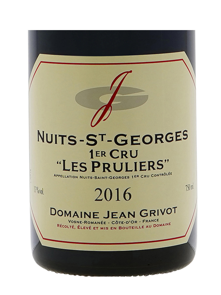 Domaine Jean Grivot Nuits Saint Georges Les Pruliers 1er Cru 2016 - 6bots