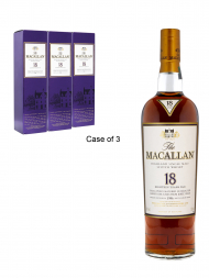 Macallan 1996 18 Year Old Sherry Oak Single Malt 700ml w/box - 3bots