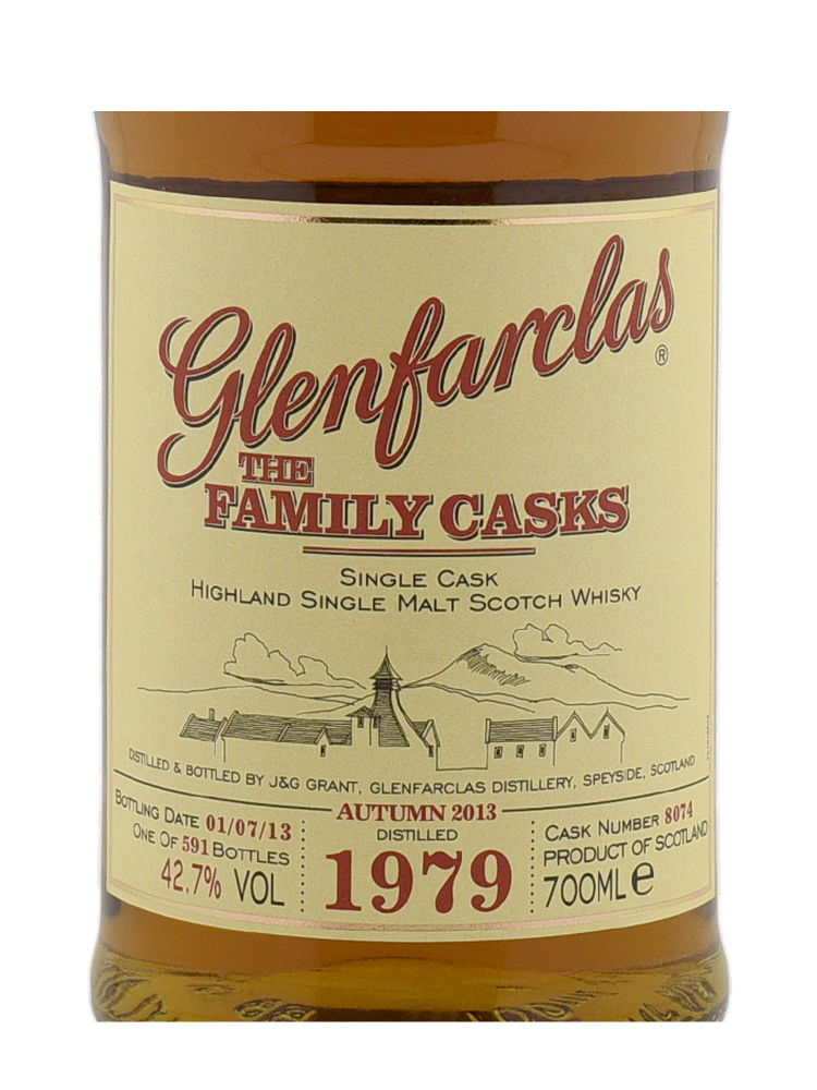 Glenfarclas Family Cask 1979 34 Year Old Cask 8074 A13 (Bottled 2013) Plain Butt 700ml w/box